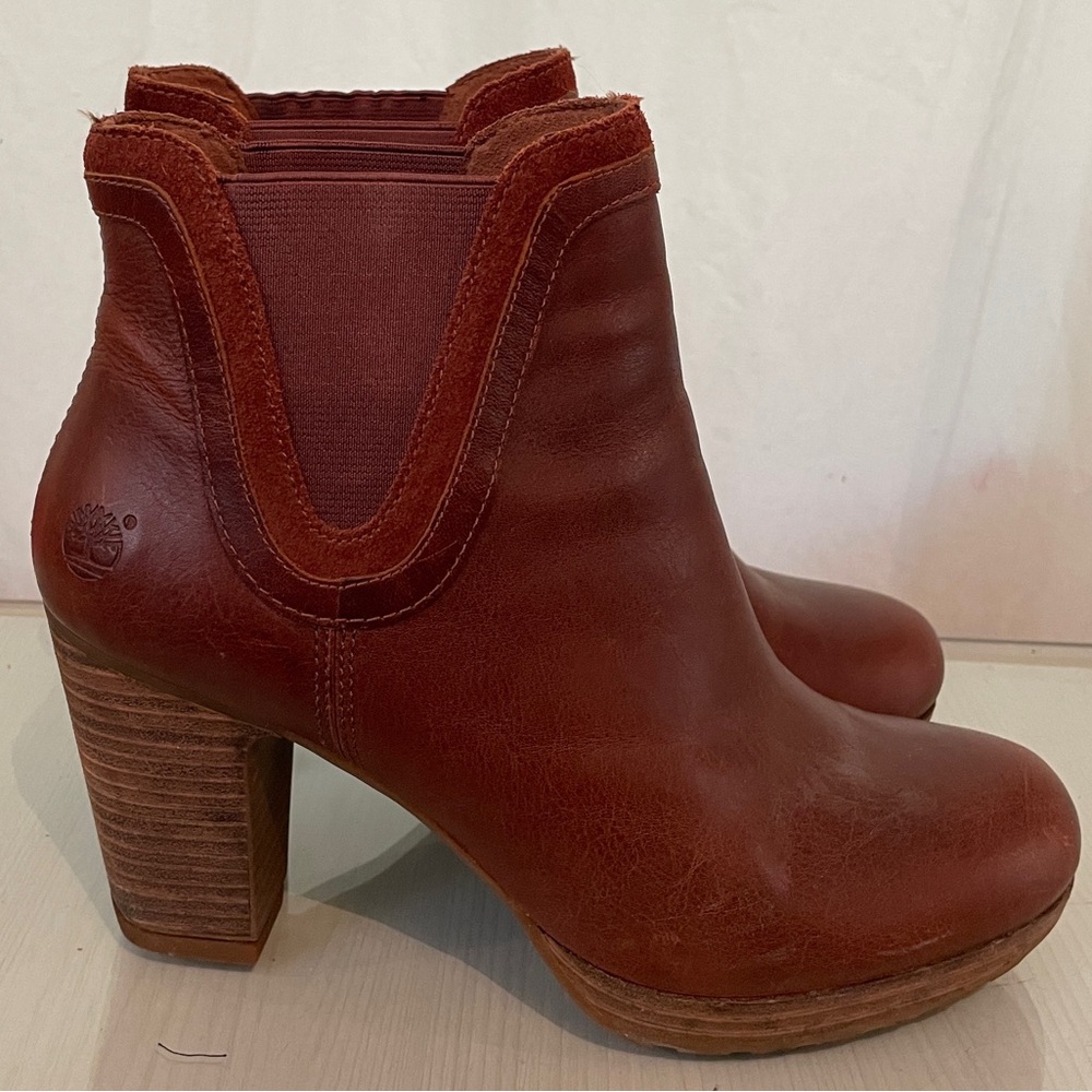 Timberland Brown Leather Ankle Boots/Booties